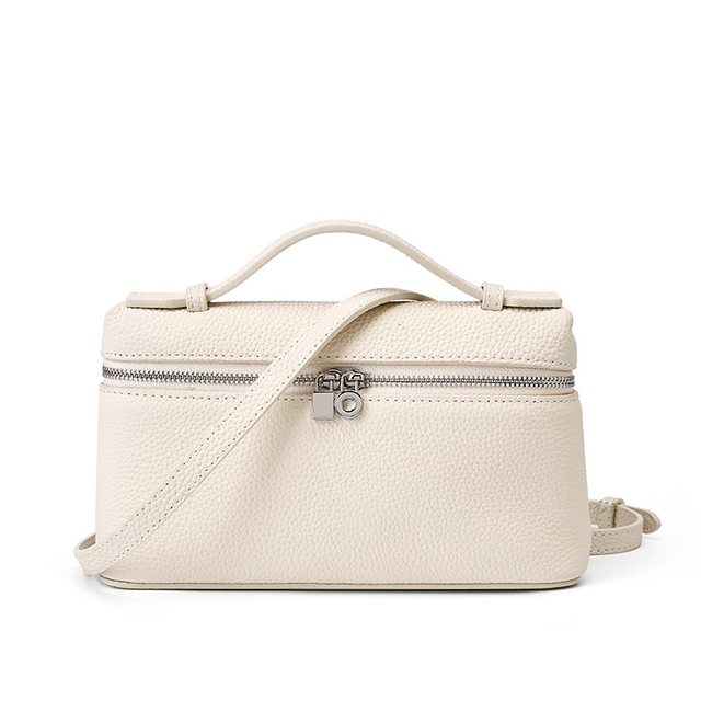 2023 Popular Full Grain Leather Lady Box Handbag